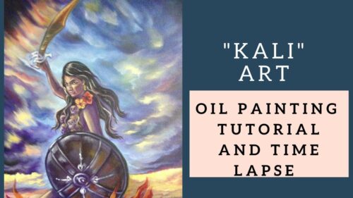 “Kali” - Oil Portray Tutorial – Goddess Kali Artwork - SimplyHindu