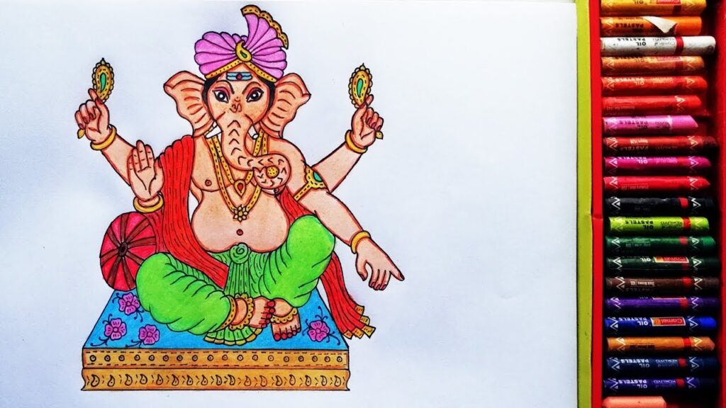 Learn How To Draw Baal Ganesha | Portray Of God's Ganesh Ji | Drawing ...